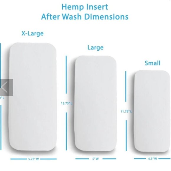 NEW and sealed, 2-pack Thirsties diaper hemp inserts, made in USA - Picture 5 of 7